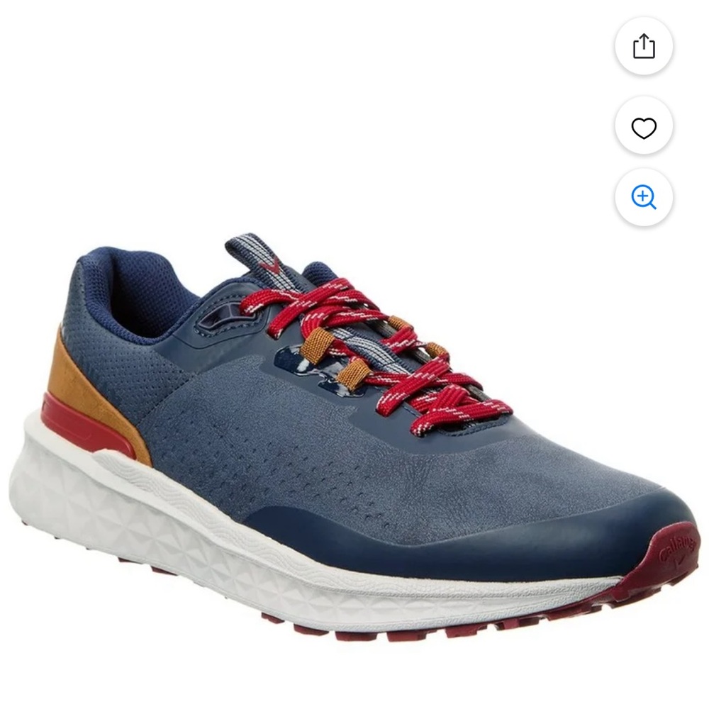 NWT Callaway Pacific XT Leather Golf Shoe, Blue - Picture 4 of 7
